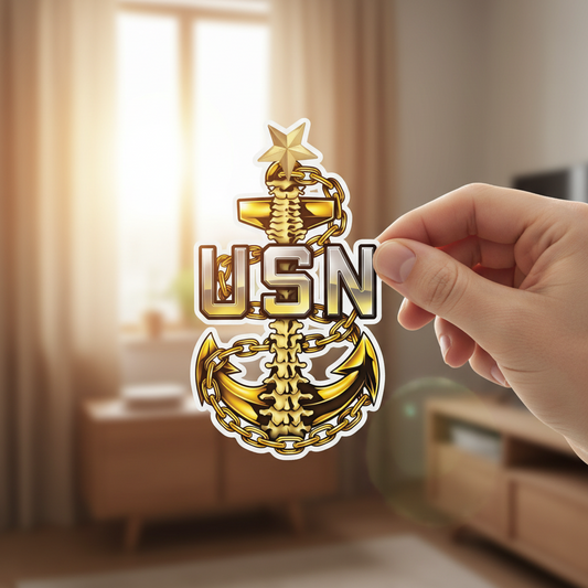 US Navy CPO Sticker Bundle - 4 Pack