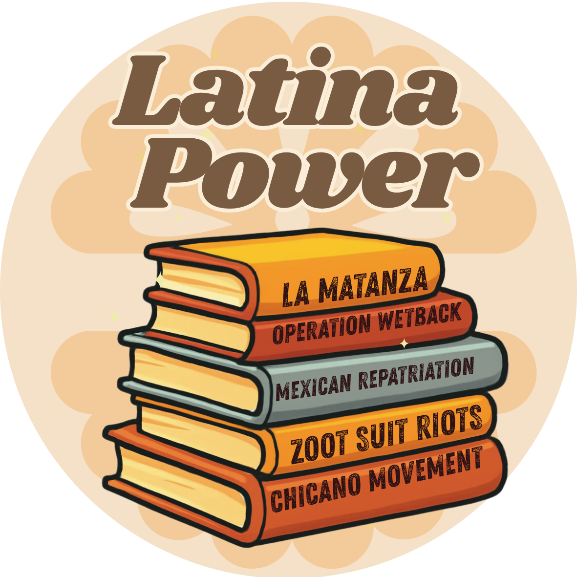 Latina Power Sticker Collection - 4 pk and 1 mystery Latina Power Bookmark