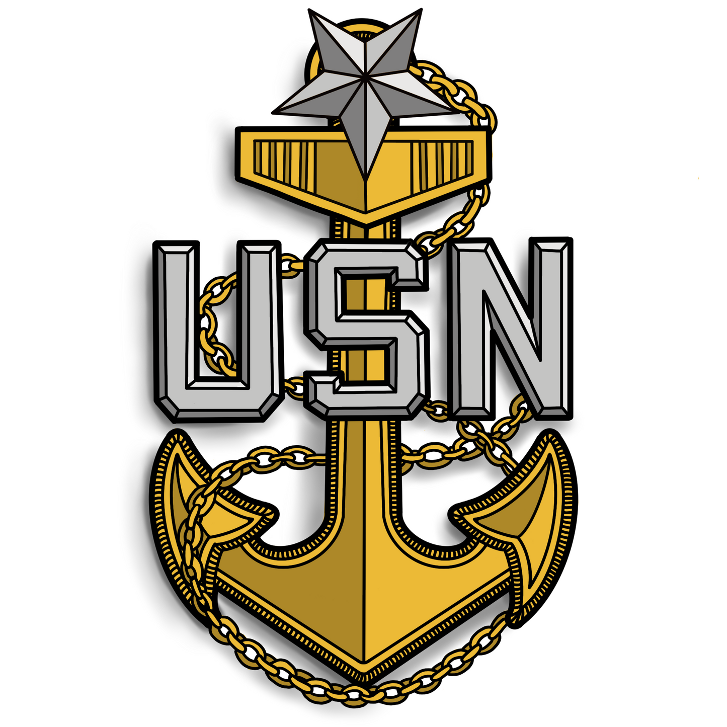 US Navy CPO Sticker Bundle - 4 Pack