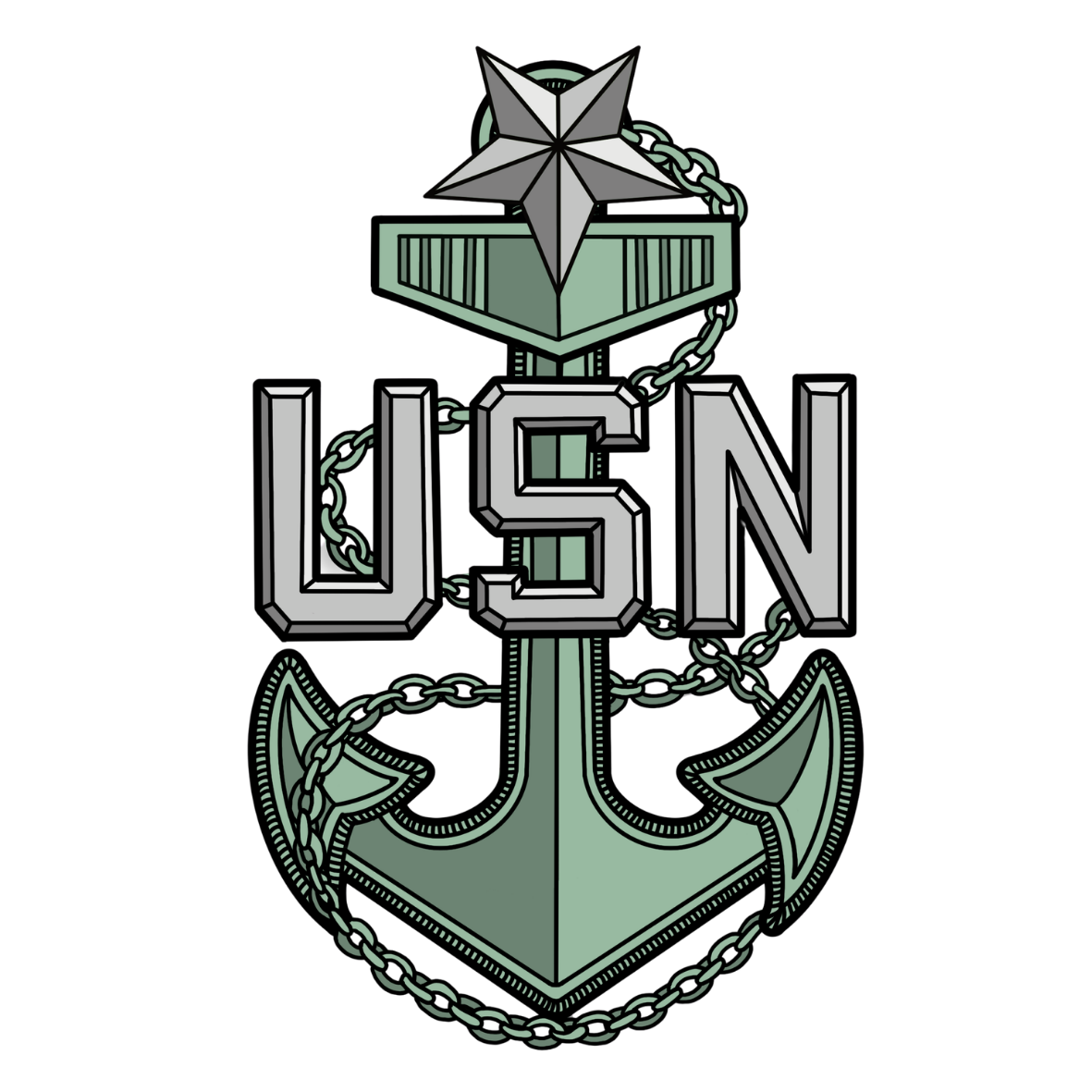 US Navy CPO Sticker Bundle - 4 Pack