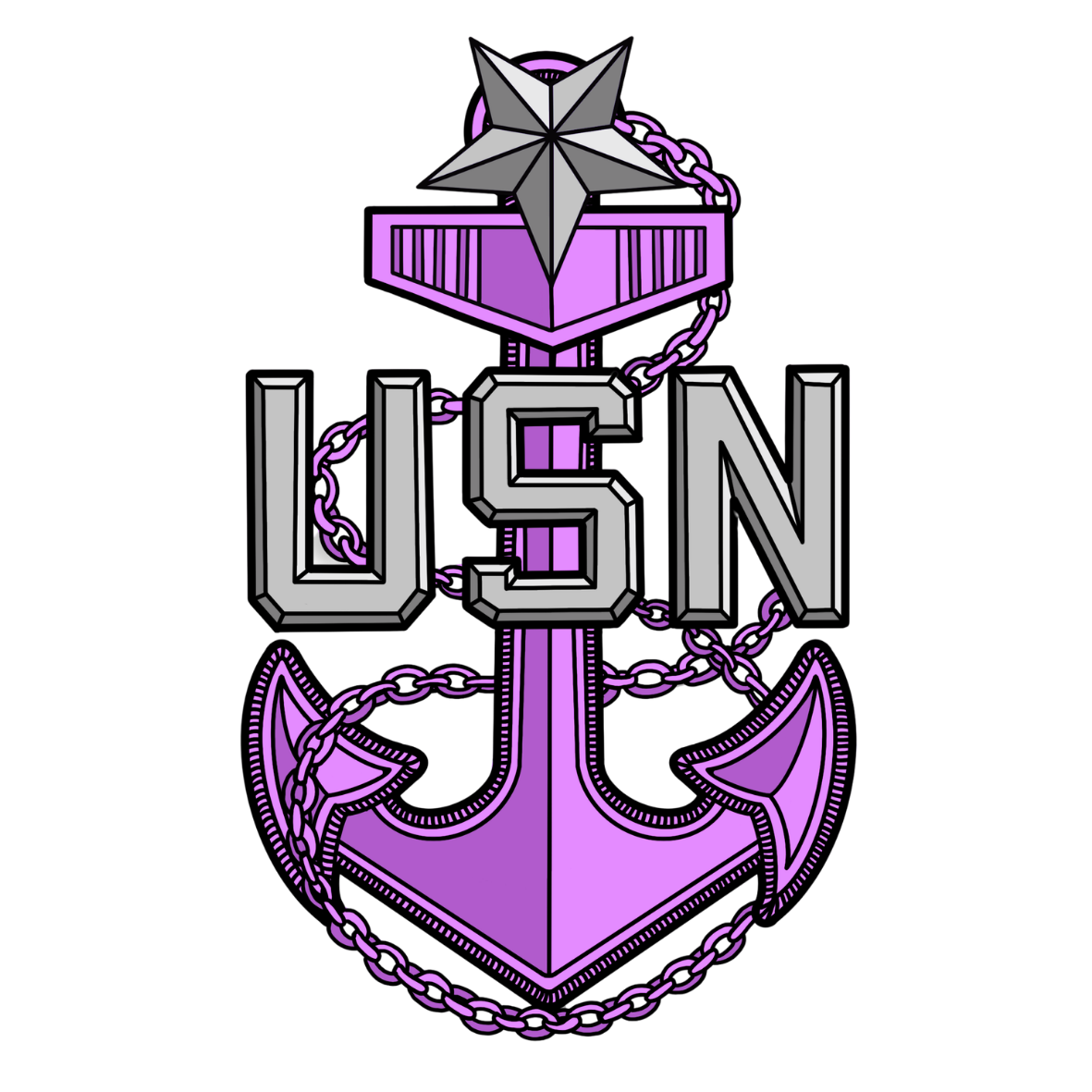 US Navy CPO Sticker Bundle - 4 Pack