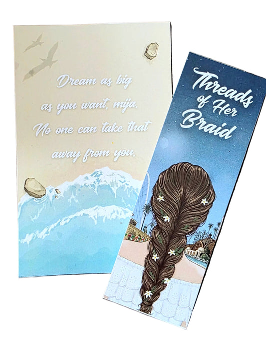 Threads Of Her Braid signed Bookmark by Tanya Zuñiga