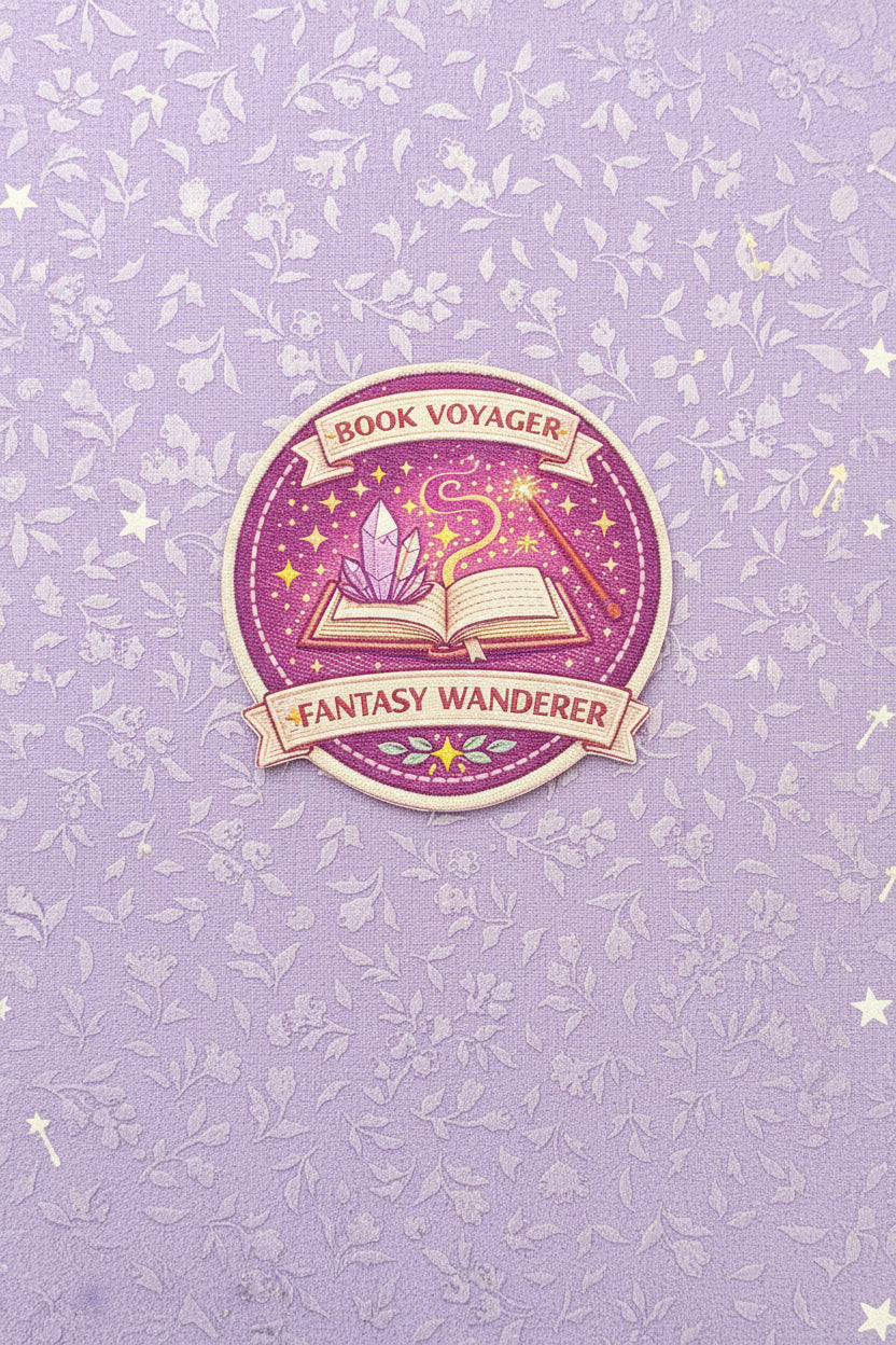 Fantasy Wanderer Reader Fabric Sticker Reading Badge Challenge