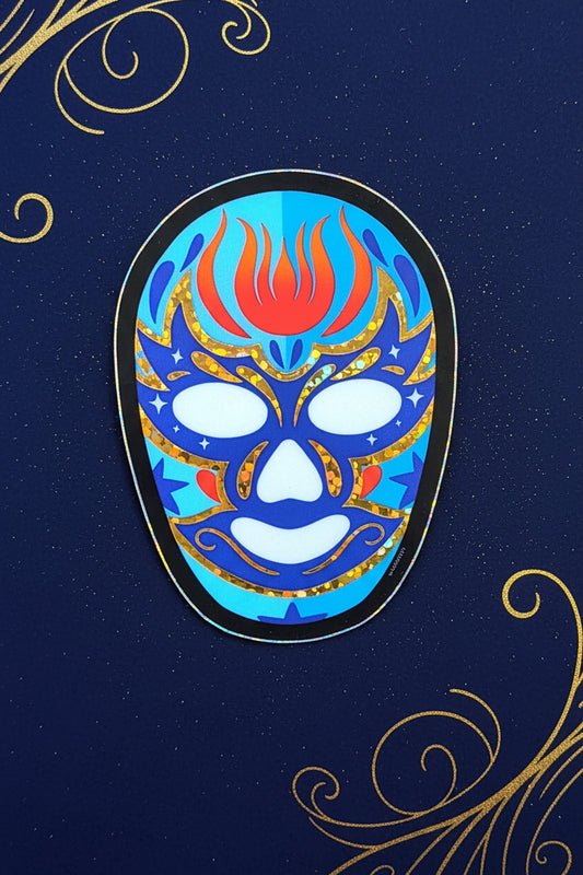 Luchador Mask Sticker - Vinyl die cut