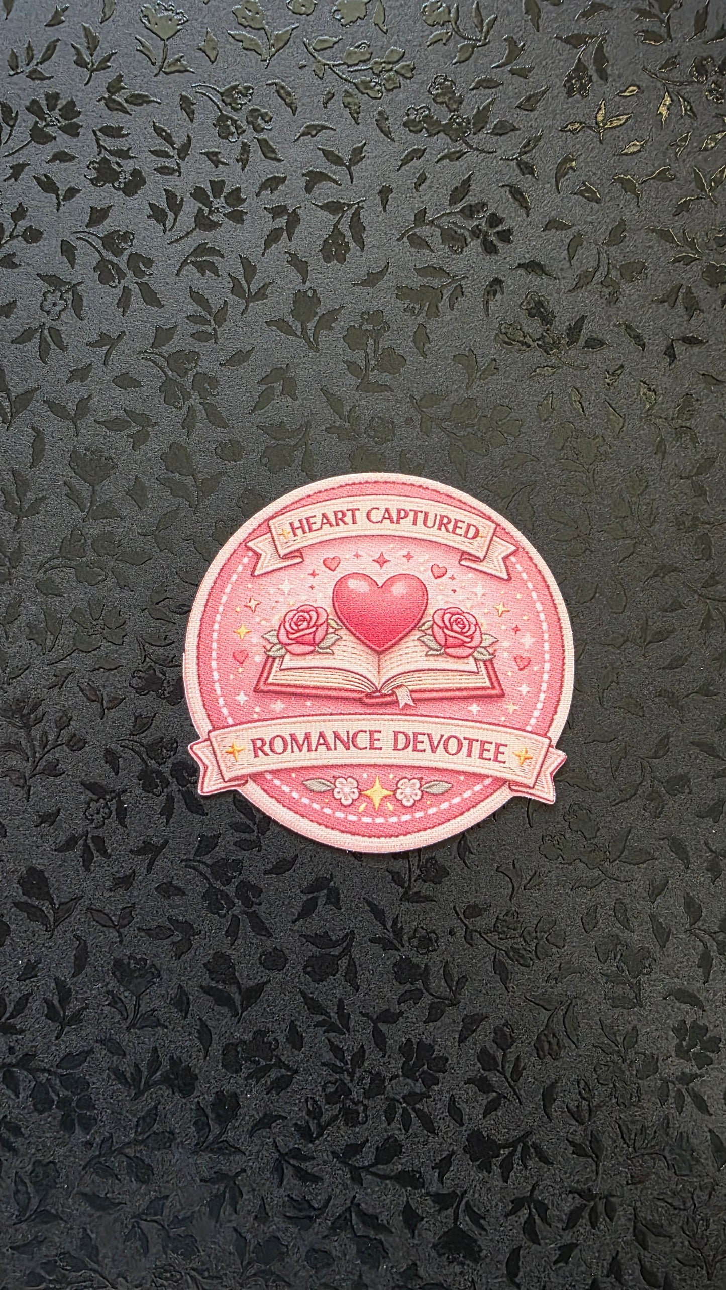 Romance Devotee Fabric Sticker Reading Badge Challenge