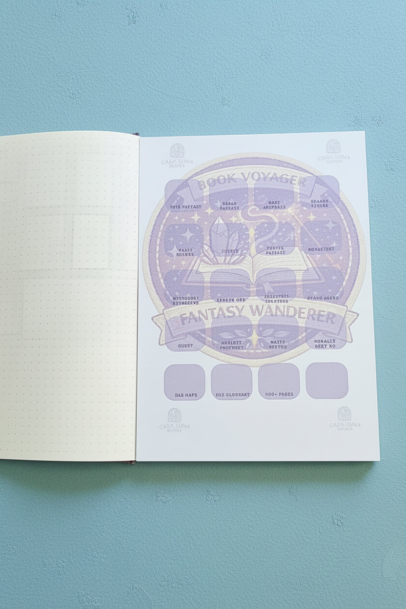 Fantasy Wanderer Reader Fabric Sticker Reading Badge Challenge