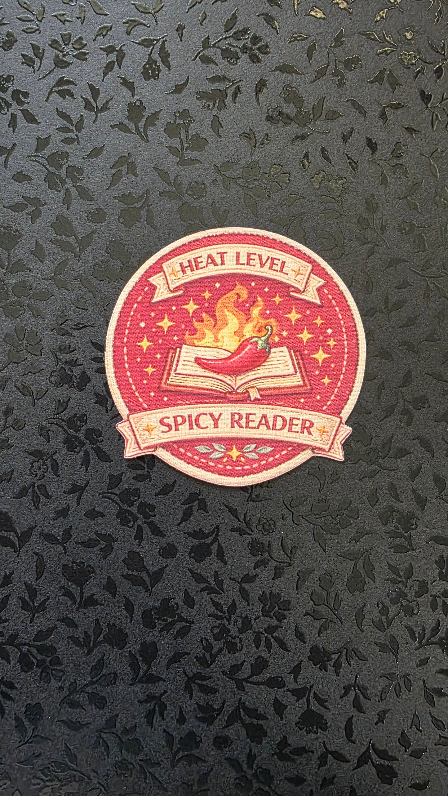 Spicy Reader Fabric Sticker Reading Badge Challenge