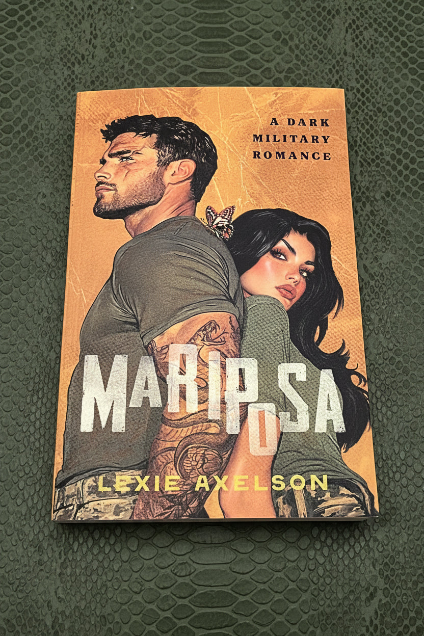 Book cover of 'Mariposa' by Lexie Axelson on a red background
