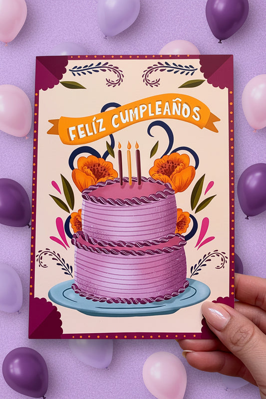 Feliz Cumpleaños Handmade Birthday Card