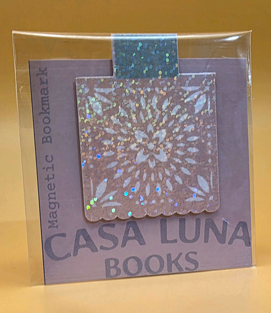 Pink Papel Picado Holographic Bookmark